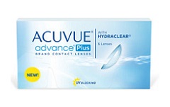 2 týdenní kontaktní čočky Acuvue Advance Plus