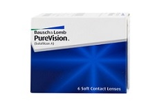 Purevision měsíční kontaktní čočky.