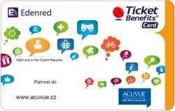 Ticket Benefit karta k ACUVUE čočkám